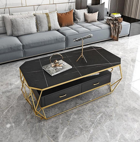 Coffee Table with Drawers | CHARLOTTE - onehappyhome