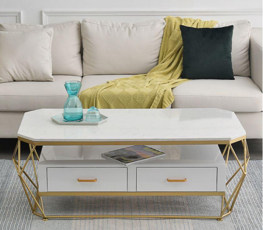 Coffee Table with Drawers | CHARLOTTE - onehappyhome