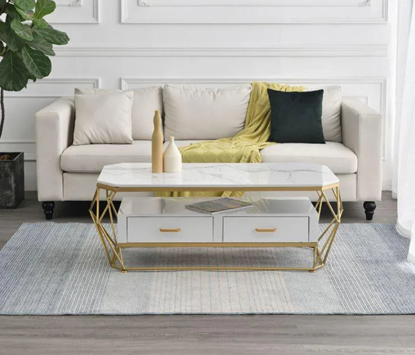 Coffee Table with Drawers | CHARLOTTE - onehappyhome