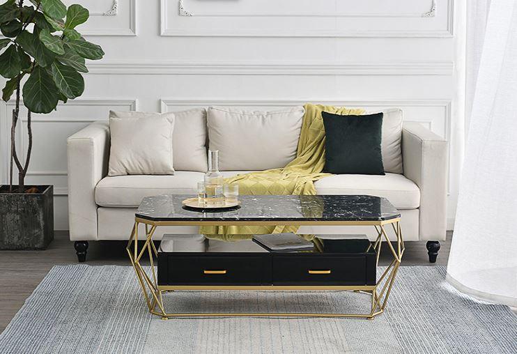 Coffee Table with Drawers | CHARLOTTE - onehappyhome