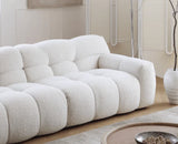 Cotton Candy Boucle Sofa | AMALA - onehappyhome