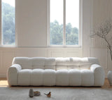 Cotton Candy Boucle Sofa | AMALA - onehappyhome