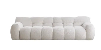 Cotton Candy Boucle Sofa | AMALA - onehappyhome