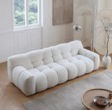 Cotton Candy Boucle Sofa | AMALA - onehappyhome