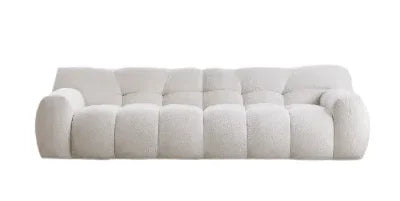 Cotton Candy Boucle Sofa | AMALA - onehappyhome