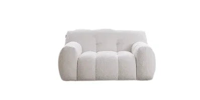 Cotton Candy Boucle Sofa | AMALA - onehappyhome