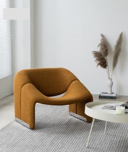 wool boucle armchair