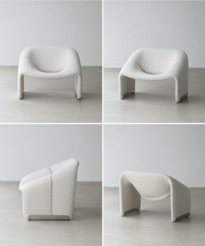 Cozy Wool Armchair / Boucle Chair | CLAIRE - onehappyhome