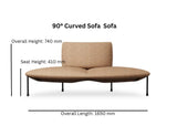 Curved Modular Sofa | COBY - onehappyhome