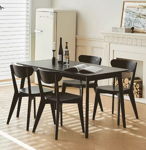 Vaidehi black dining side chair