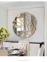 round decorative accent mirror