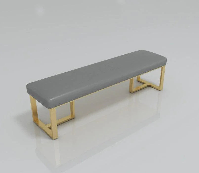 Dining Bench in Gold Frame | DEXTER - onehappyhome