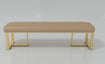 Dining Bench in Gold Frame | DEXTER - onehappyhome