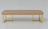 Dining Bench in Gold Frame | DEXTER - onehappyhome