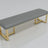 Dining Bench in Gold Frame | DEXTER - onehappyhome