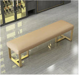 Dining Bench in Gold Frame | DEXTER - onehappyhome