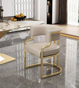 beige gold luxury dining chair