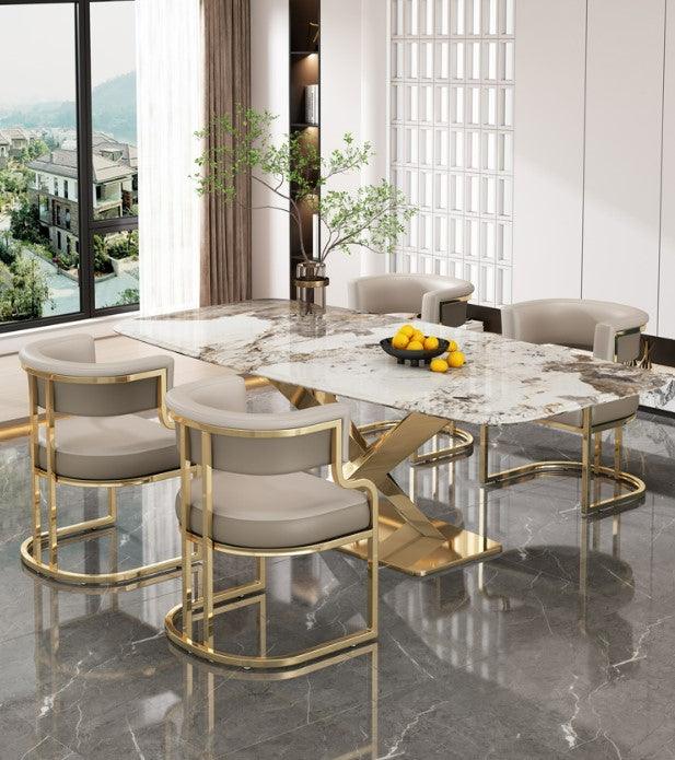 gold dining chair