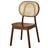 Dining Chair with Rattan Backrest | NEHAL - onehappyhome