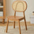 Dining Chair with Rattan Backrest | NEHAL - onehappyhome
