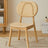 Dining Chair with Rattan Backrest | NEHAL - onehappyhome