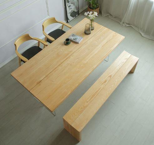 Dining Table with Transparent Legs | IVY - onehappyhome