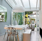 Dining Table with Transparent Legs | IVY - onehappyhome