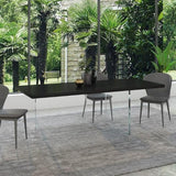 Dining Table with Transparent Legs | IVY - onehappyhome