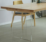 Dining Table with Transparent Legs | IVY - onehappyhome