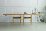 Dining Table with Transparent Legs | IVY - onehappyhome