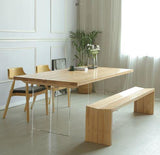 Dining Table with Transparent Legs | IVY - onehappyhome