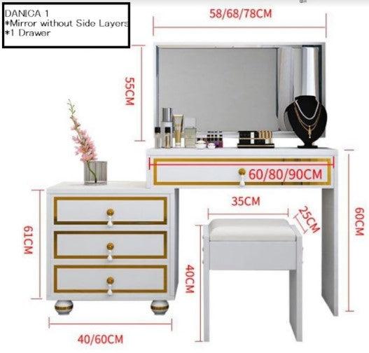 Dressing Table and Stool Set | DANICA - onehappyhome