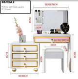 Dressing Table and Stool Set | DANICA - onehappyhome