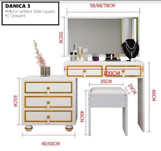 Dressing Table and Stool Set | DANICA - onehappyhome