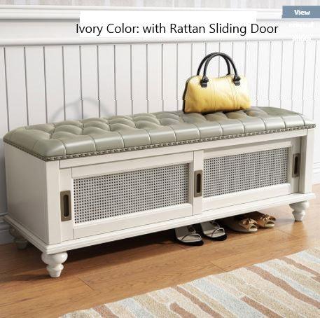 Entryway Storage Bench | CALLIE - onehappyhome