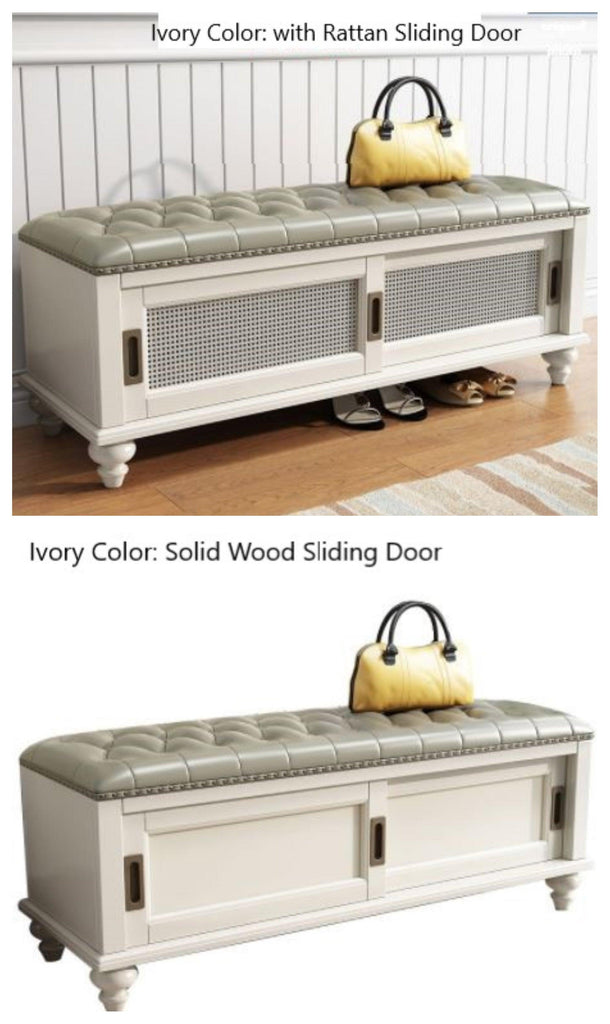 Entryway Storage Bench | CALLIE - onehappyhome