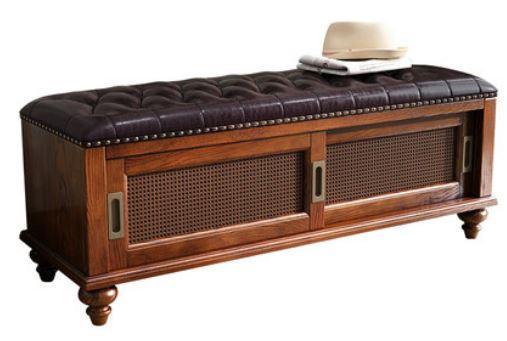 Entryway Storage Bench | CALLIE - onehappyhome