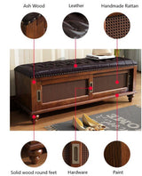 Entryway Storage Bench | CALLIE - onehappyhome