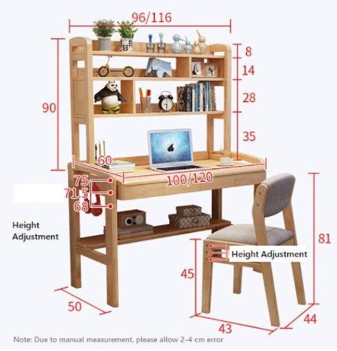 solid wood study table