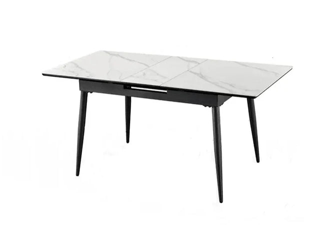 extendable dining table in sintered stone