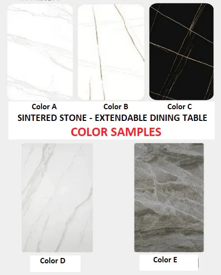 Extendable Dining Table in Sintered Stone | ARIE - onehappyhome