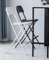 black and white foldable bar stool in Singapore