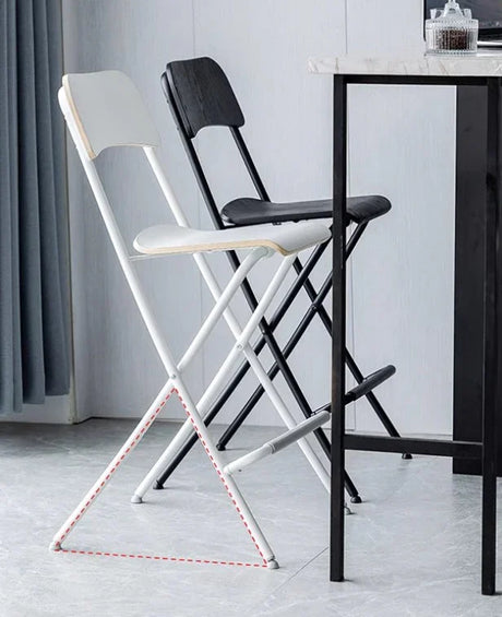 black and white foldable bar stool in Singapore
