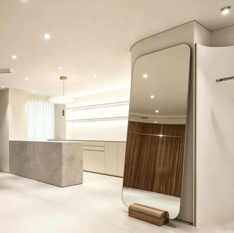 frameless full length mirror