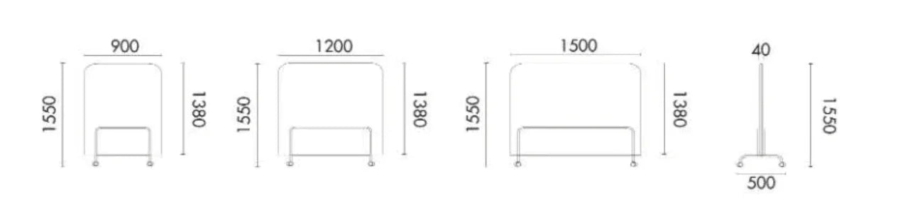 Freestanding Moveable Partition Divider | SONIC - onehappyhome
