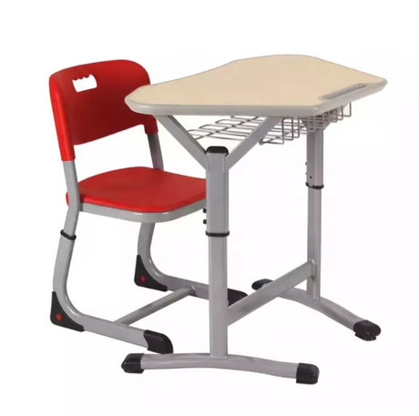 Height Adjustable Collaborative Classroom Table w/ Storage - Cantilevered | AMANDA