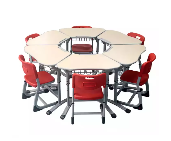 height adjustable collaborative classroom table