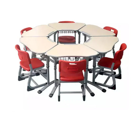 height adjustable collaborative classroom table