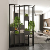 Industrial Metal Divider and Decorative Partition Planters | SABITA - onehappyhome