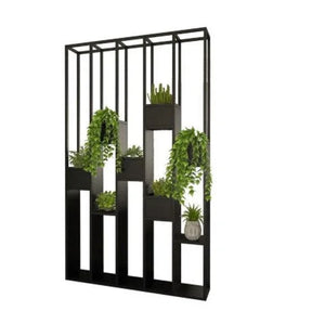 Industrial Metal Divider and Decorative Partition Planters | SABITA - onehappyhome